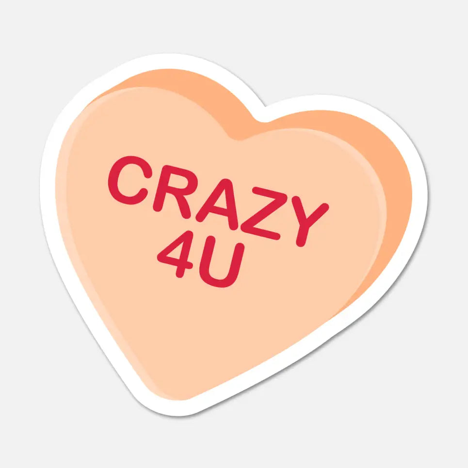 FN - Crazy 4 U Candy Heart Sticker