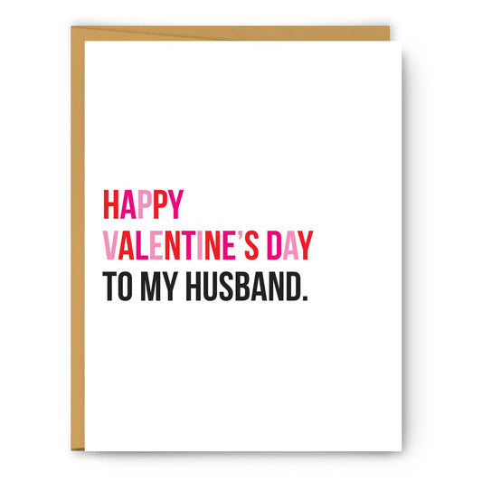 FN - To My Husband - Valentine's Day Card
