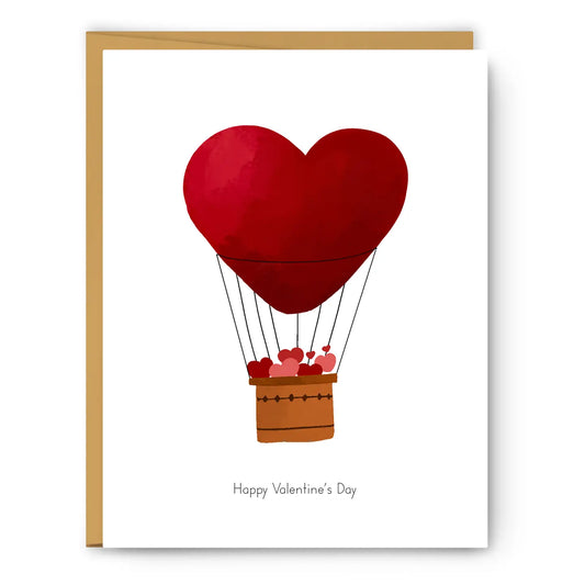 FN - Hot Air Balloon - Valentine's Day Card