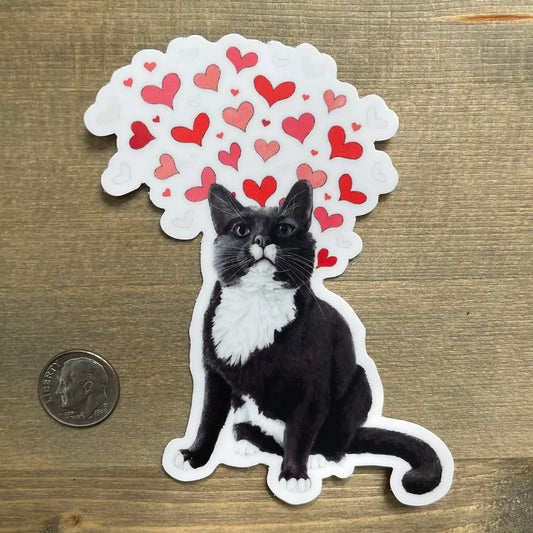 ARMI - Loving Tuxedo Cat Vinyl Sticker