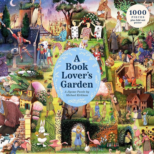 A Book Lover's Garden: A 1000 Piece Puzzle