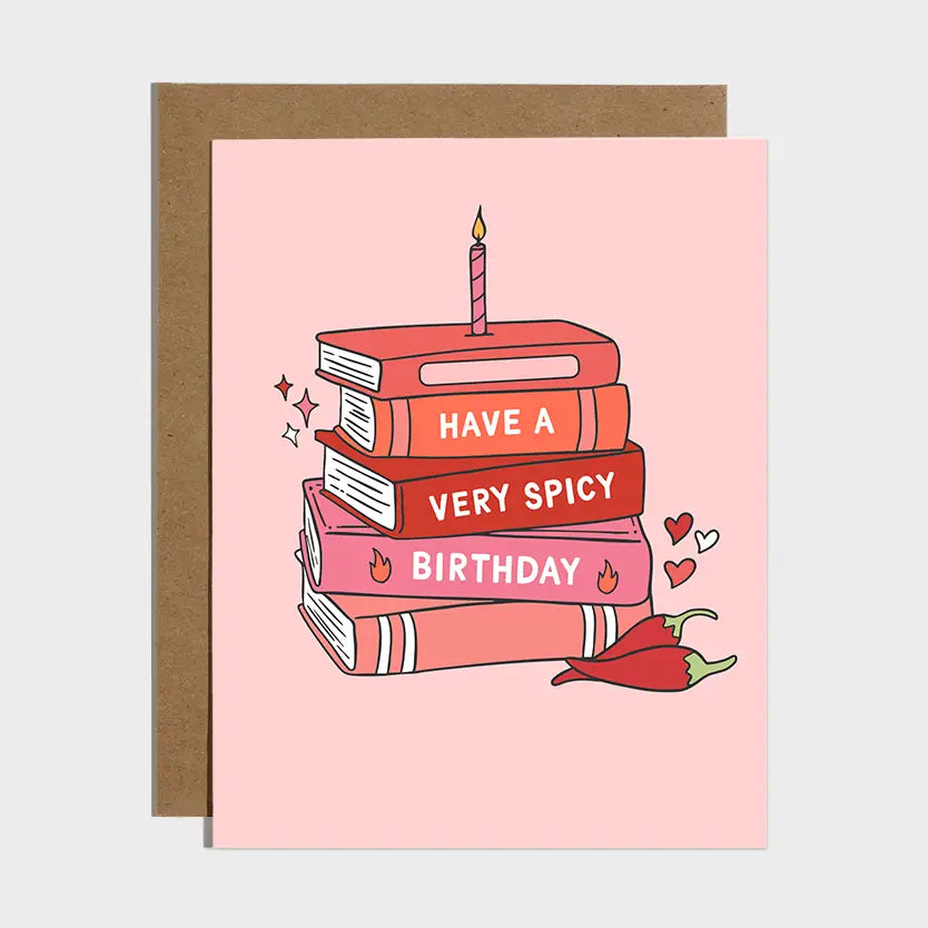 BP - Have A Spicy Birthday Bookish Birthday Card