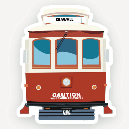 HA.BA - Galveston Trolly: Red