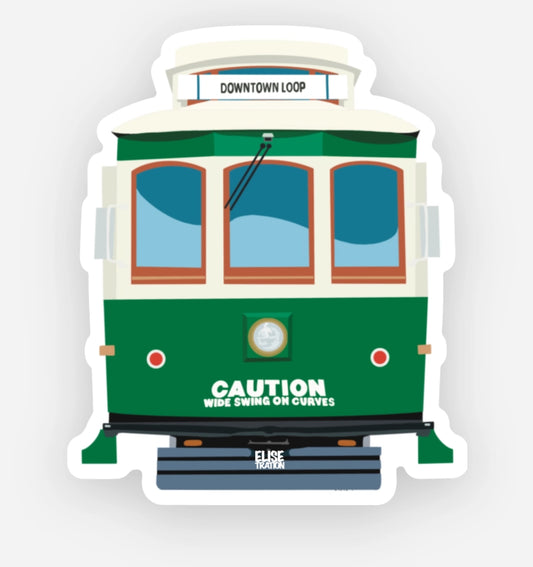 HA.BA - Galveston Trolly: Green