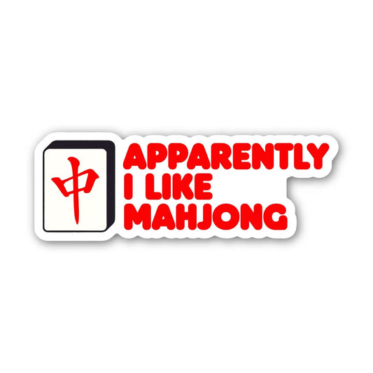 BM - Apparently I Like Mahjong Sticker