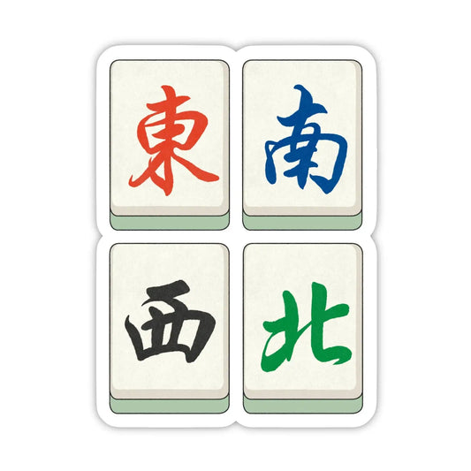 BM - Four Wind Tiles Mahjong Sticker