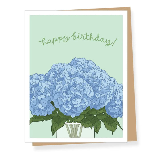 A2 - Hydrangea Birthday Card