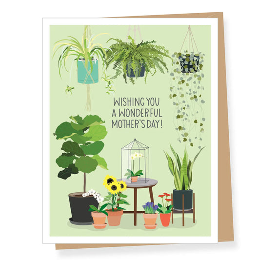 A2 - Houseplants Mother's Day Card