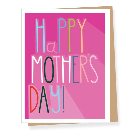 A2 - Colorful Type Mother's Day Card