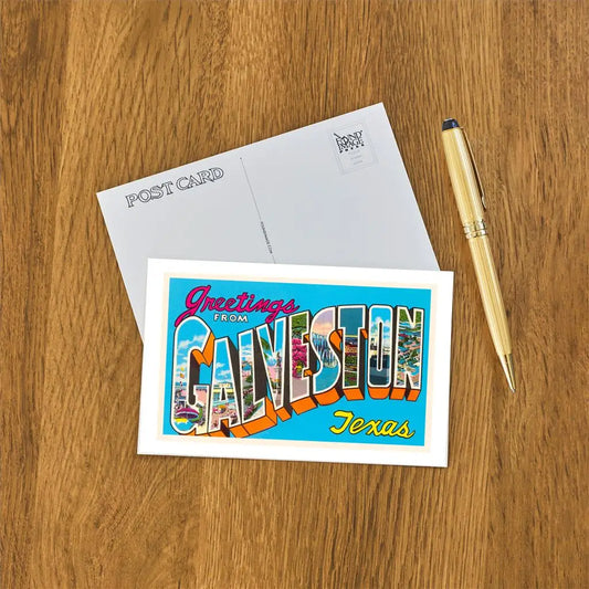 FIP - Postcard TX-239 Greetings from Galveston, Texas