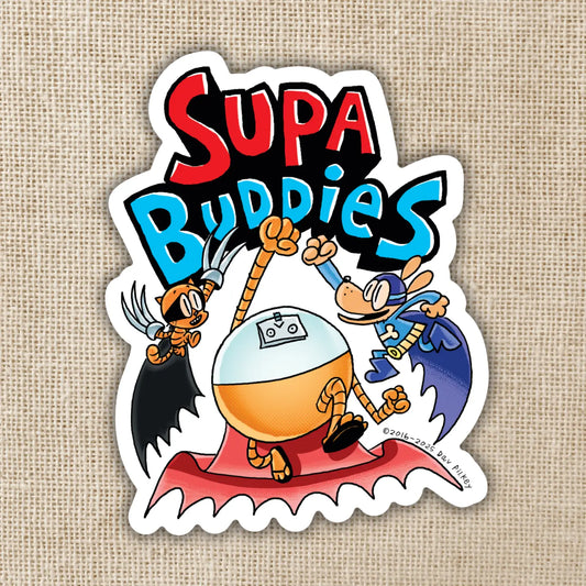 KOT - Supa Buddies Crew Sticker | Dog Man