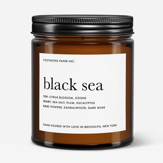 FN - Black Sea Candle - Sea Salt, Musk & Plum