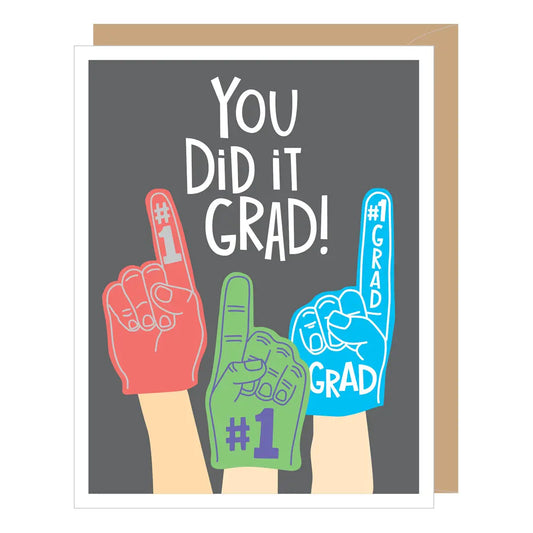 A2 - Foam Finger Graduation Card