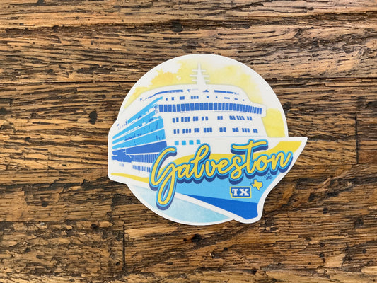 STICKER - Galveston Cruise Ship