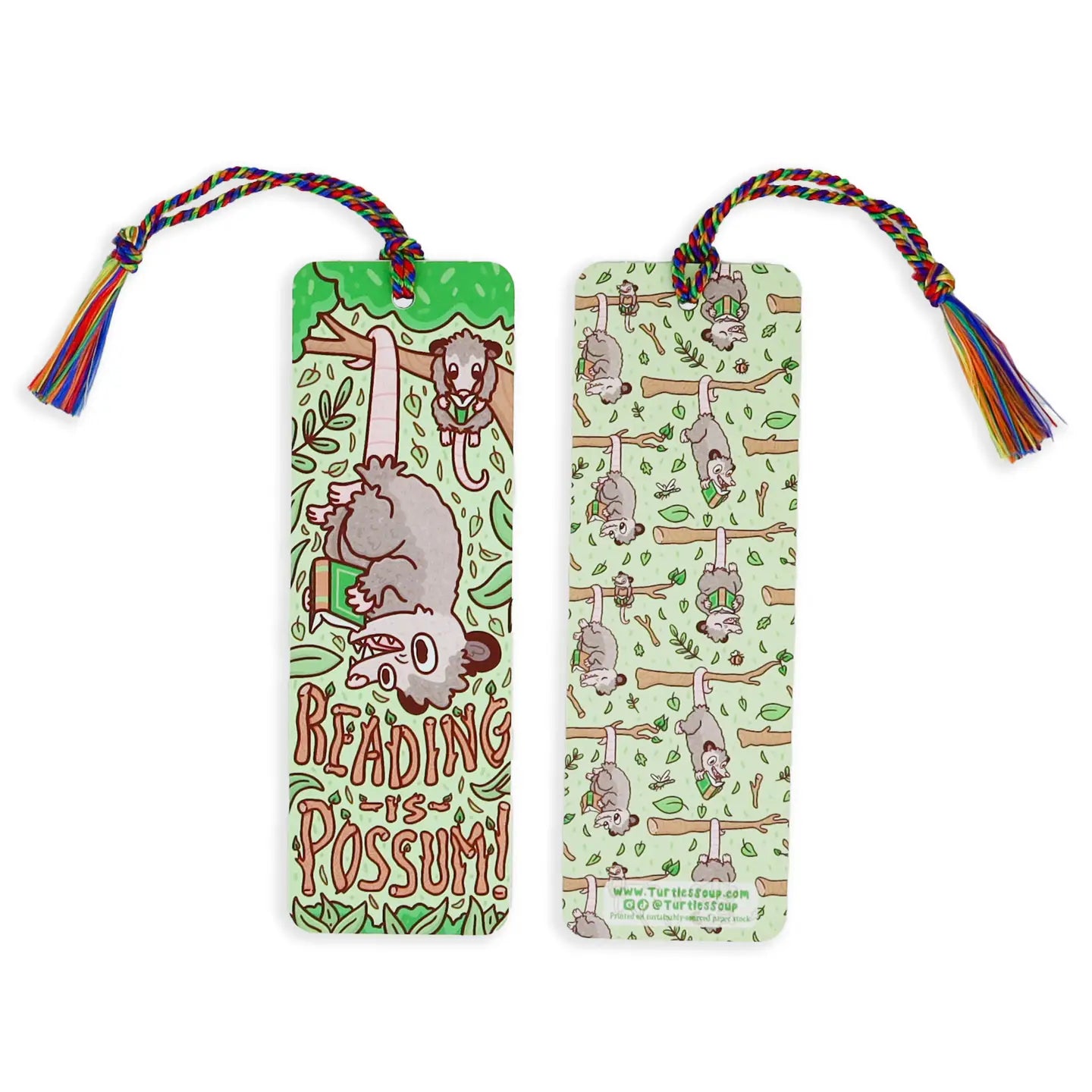 TS - Reading Is Opossum Reader Gift Bookmark with Tassel