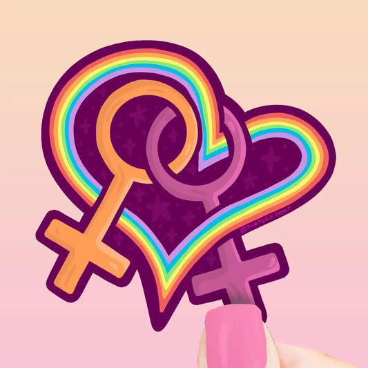 TS - Lesbian Gay Love Pride 2023 Vinyl Sticker