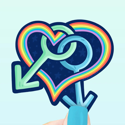 TS - Male Love Gay Pride 2023 Vinyl Sticker