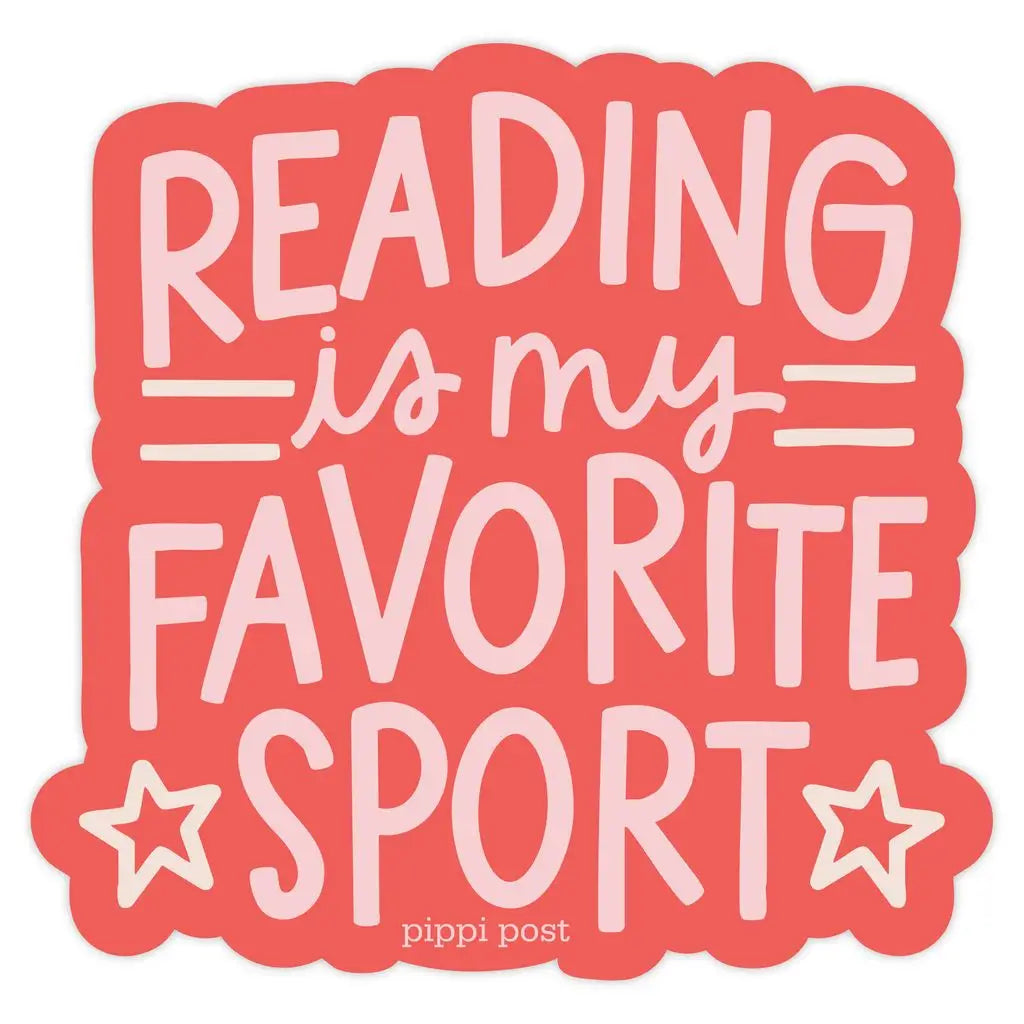PP - Reading Is My Favorite Sport Book Lover Decal Sticker