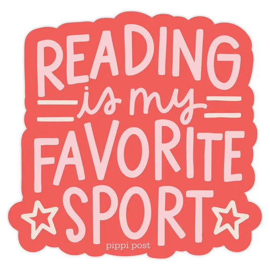 PP - Reading Is My Favorite Sport Book Lover Decal Sticker