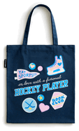 In Love with a Fictional Hockey Player Tote Bag