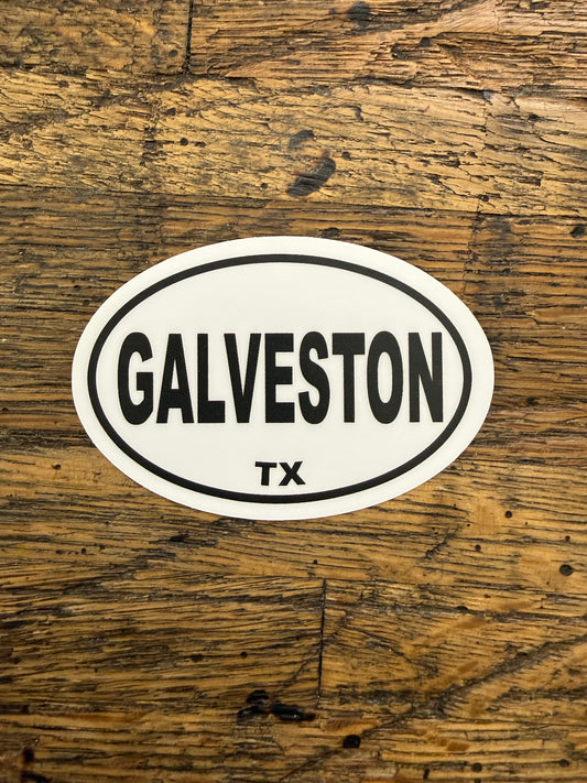 CJ - Galveston Sticker