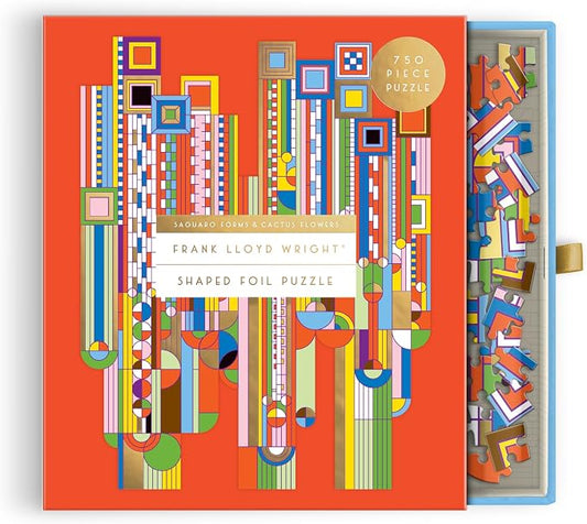 Frank Lloyd Wright Saguaro Cactus & Forms 750 Piece Shaped Foil Puzzle