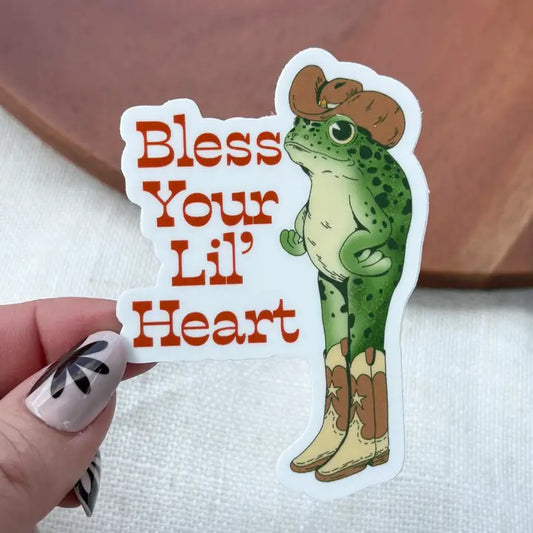 BM - Bless Your Lil' Heart Frog Sticker