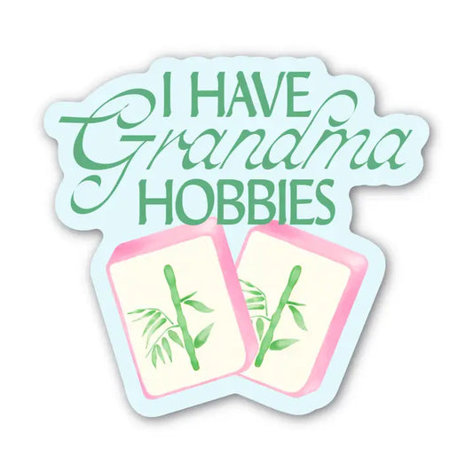 BM - "I Have Grandma Hobbies" Mahjong Tile Sticker