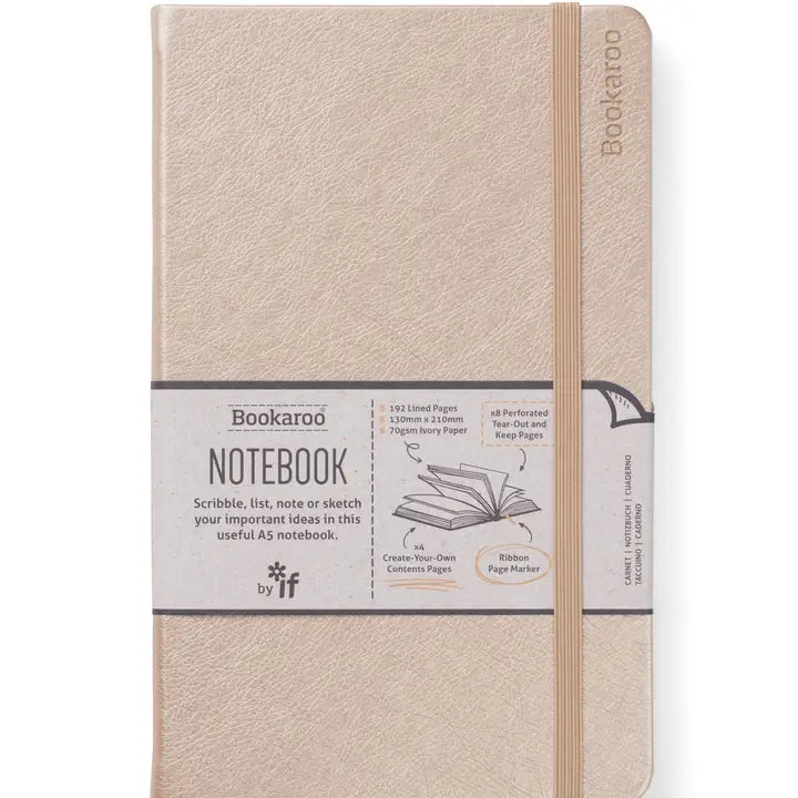 IA - Bookaroo A5 Notebook Gold