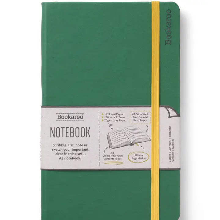 IA - Bookaroo A5 Notebook Forest Green