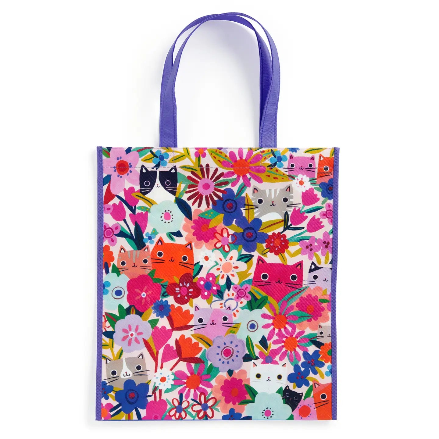 CN - Blooming Cats Reusable Shopping Bag