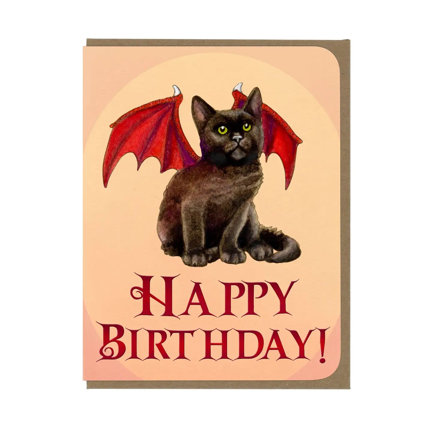 ARMI - Birthday - Dragon Kitten - Greeting Card