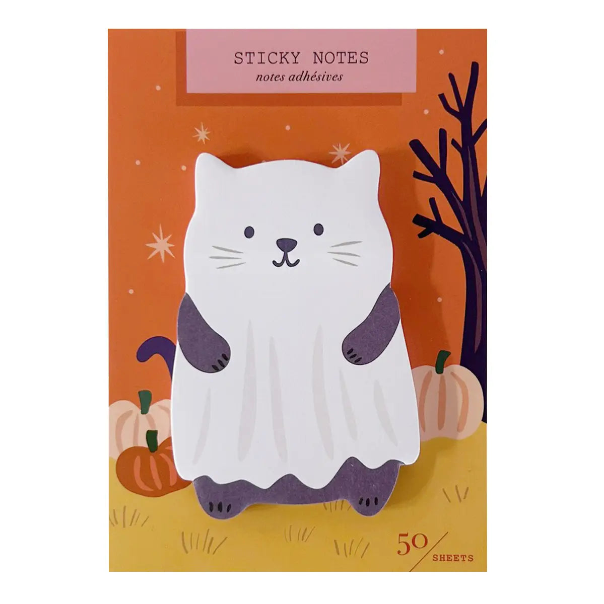 GOAW - Ghost Cat Die Cut Sticky Notes
