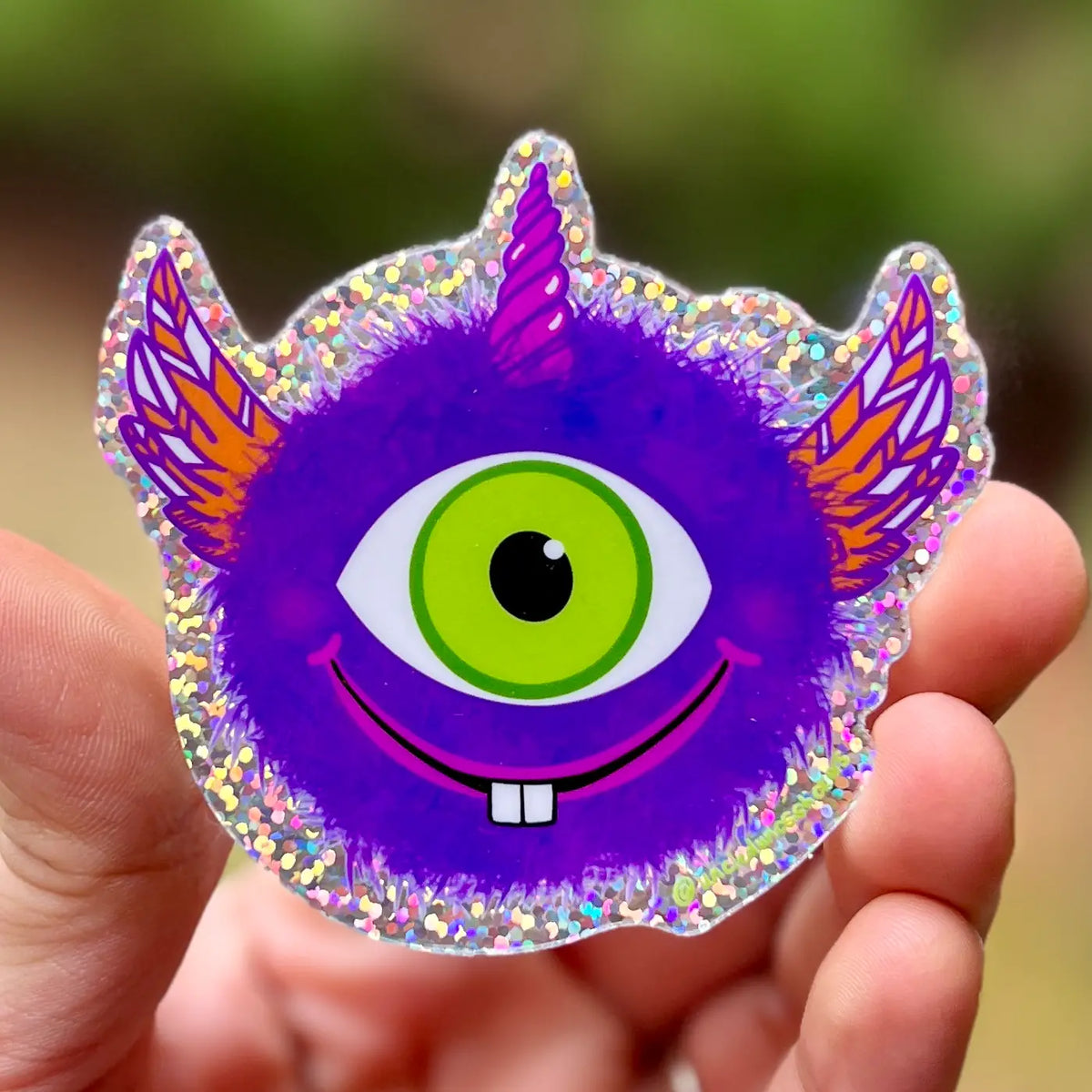UDSS - One-Eyed, One-Horned Flying Purple People Eater Sticker