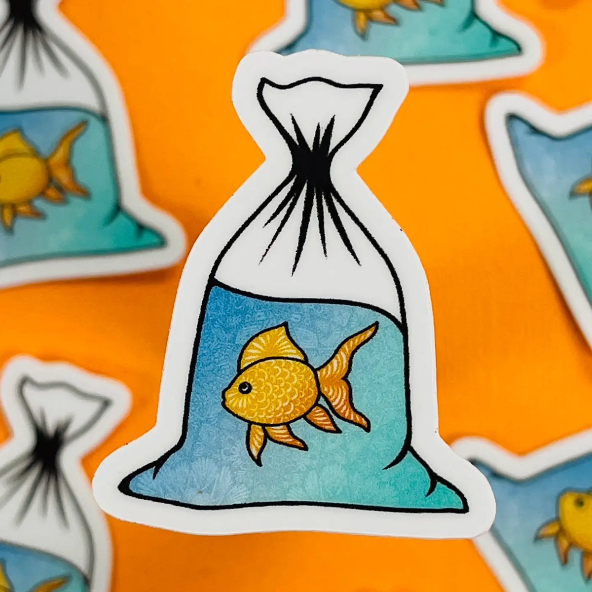 ZD - Mini Goldfish Sticker