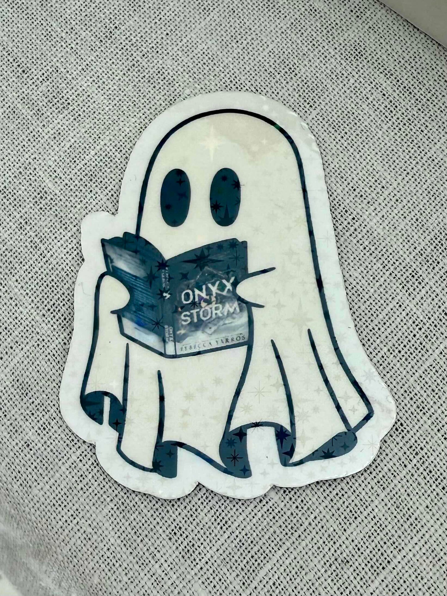 AN - Ghost Reading Onyx Storm Sticker