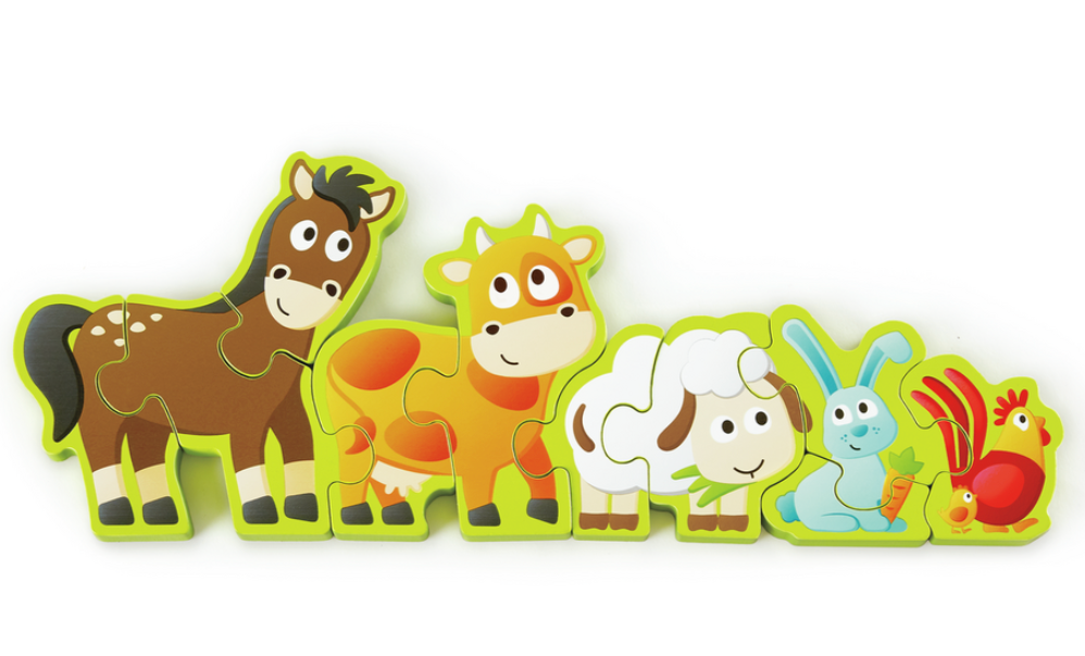 Hape - Numbers & Farm Animals Puzzle