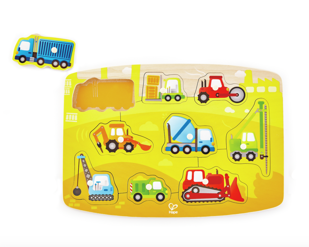 Hape - Construction Peg Puzzle