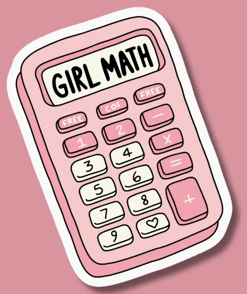 IM - Girl Math Calculator Sticker