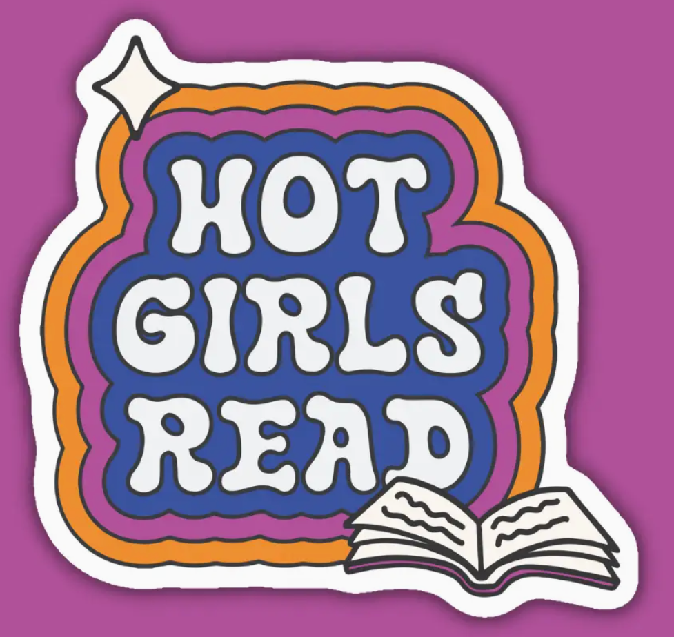 IM - Hot Girls Read Sticker