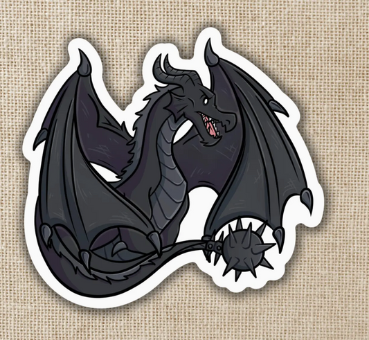 WE - Tairn Close Up Sticker | Fourth Wing