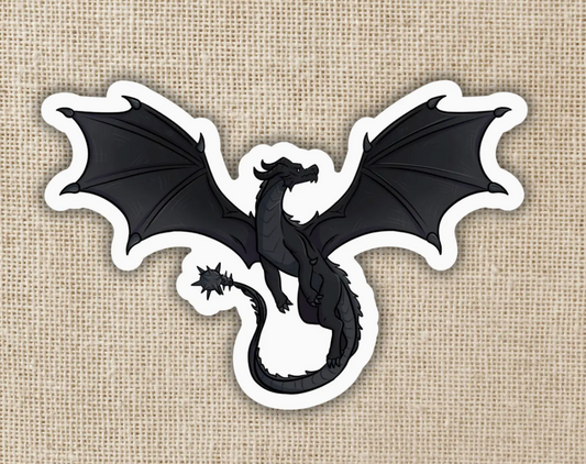 WE - Tairn Flying Sticker | Fourth Wing