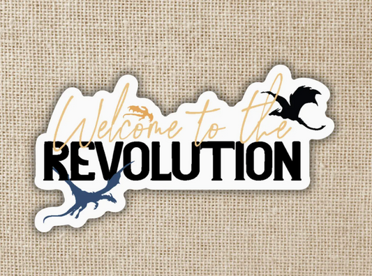 WE - Welcome To the Revolution Sticker | Fourth Wing