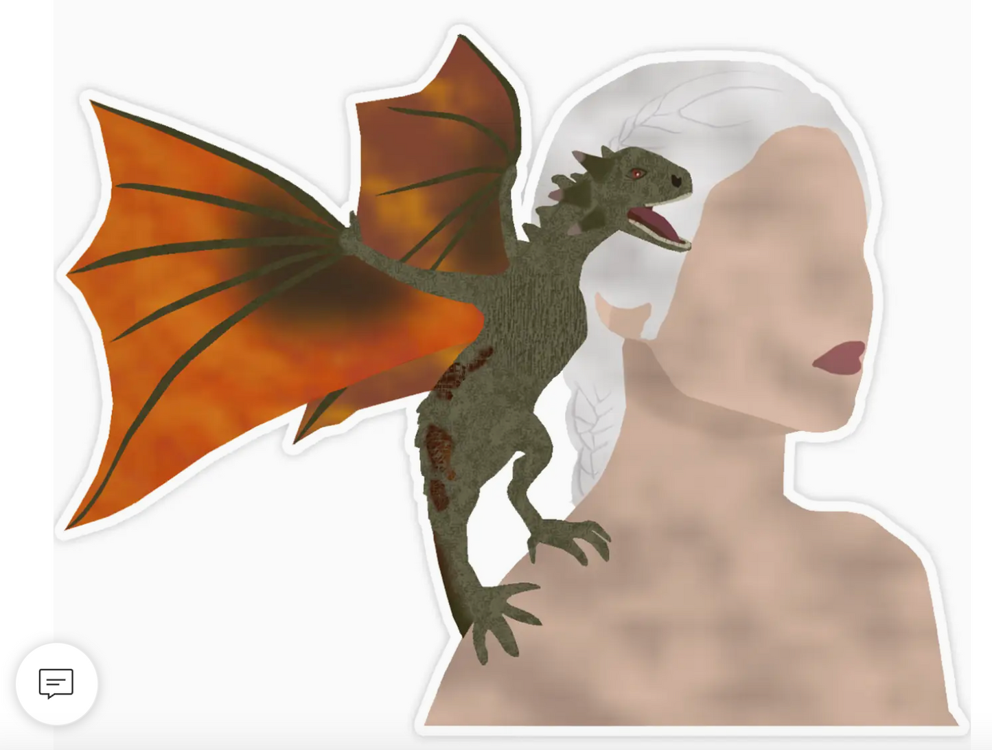 ST - Daenerys Targaryen Game of Thrones Sticker