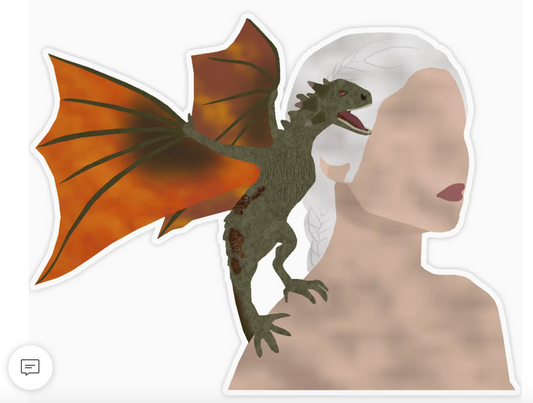 ST - Daenerys Targaryen Game of Thrones Sticker