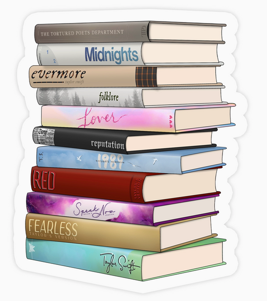 ST - Taylor Swift Albums As Books Sticker