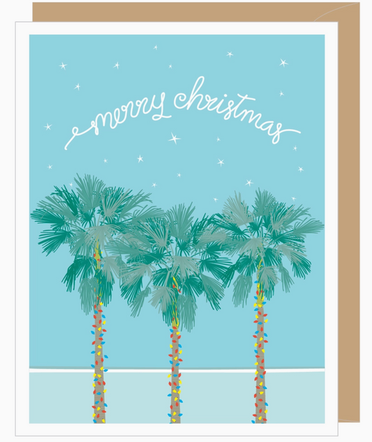 25 - A2 - Christmas Palms Boxed Holiday Card