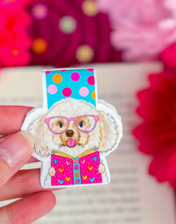 ECD - Bookish Dog Magnetic Bookmark