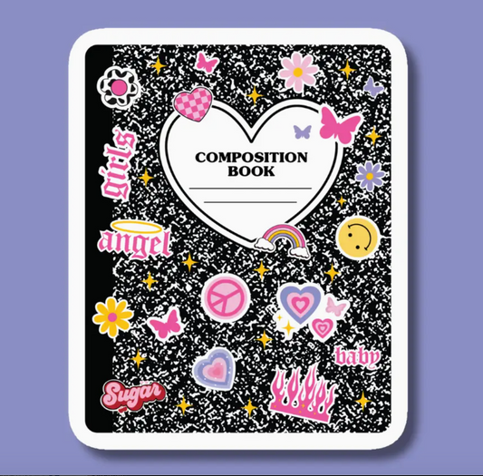 IM - Y2K Composition Notebook Sticker