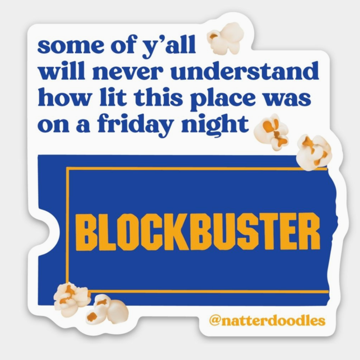 ND - Blockbuster Video Sticker